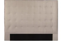 Miliboo Bettkopfteil gepolstert taupefarbener Samtstoff L140 cm HALCIONA* Bett-kopfteile