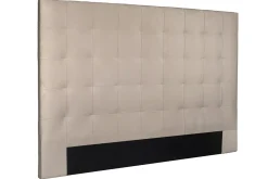 Miliboo Bettkopfteil gepolstert taupefarbener Stoff 180 cm HALCIONA* Bett-kopfteile