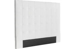 Miliboo Bettkopfteil gepolstert weißes 160 cm HALCIONA* Bett-kopfteile