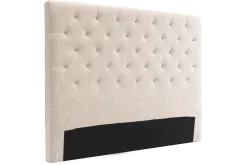 Miliboo Bettkopfteil, naturfarbener Stoff, 160 cm ENGUERRAND* Bett-kopfteile