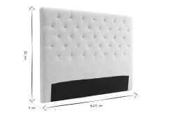 Miliboo Bettkopfteil, naturfarbener Stoff, 160 cm ENGUERRAND* Bett-kopfteile