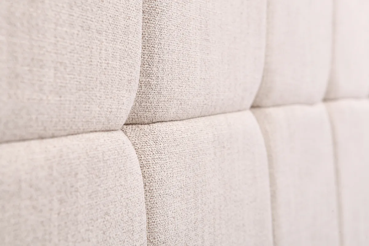 Miliboo Bettkopfteil, naturfarbener Stoff, 160 cm CLOVIS* Bett-kopfteile