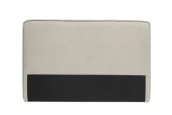 Miliboo Bettkopfteil naturfarbener Stoff mit Samteffekt B175 cm MARCIA* Bett-kopfteile