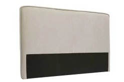 Miliboo Bettkopfteil naturfarbener Stoff mit Samteffekt B175 cm MARCIA* Bett-kopfteile