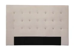 Miliboo Bettkopfteil taupefarbener Samtstoff L170 cm LUTECE* Bett-kopfteile
