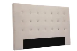 Miliboo Bettkopfteil taupefarbener Samtstoff L170 cm LUTECE* Bett-kopfteile