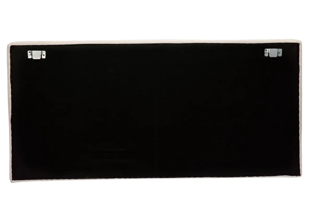Miliboo Bettkopfteil zum Aufhängen B160 cm beiger Stoff LILY* Bett-kopfteile
