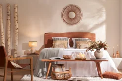 Miliboo Bettkopfteil zum Aufstellen aus Massivholz B160 cm BOHEMIAN* Bett-kopfteile