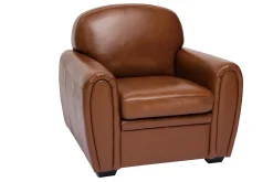 Miliboo Brauner Vintage-Ledersessel CLUB* Design-sessel|Sessel