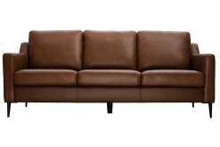 Miliboo Braunes 3-sitziges Designer-Ledersofa OXMO - Büffelleder* Ledersofas