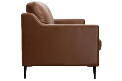 Miliboo Braunes 3-sitziges Designer-Ledersofa OXMO - Büffelleder* Ledersofas