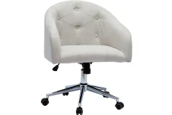 Miliboo Bürosessel im Samtdesign naturfarben SHARON* Bürostühle|Bürostuhl Zum Kleinen Preis