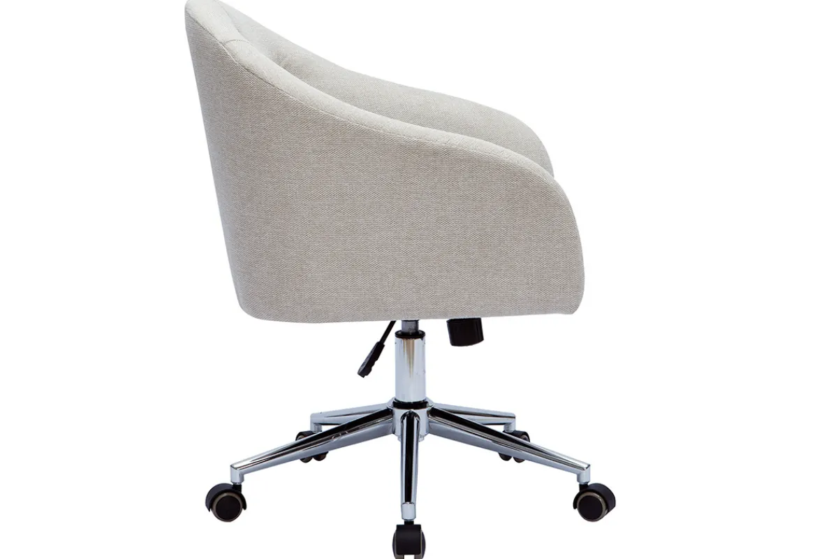 Miliboo Bürosessel im Samtdesign naturfarben SHARON* Bürostühle|Bürostuhl Zum Kleinen Preis