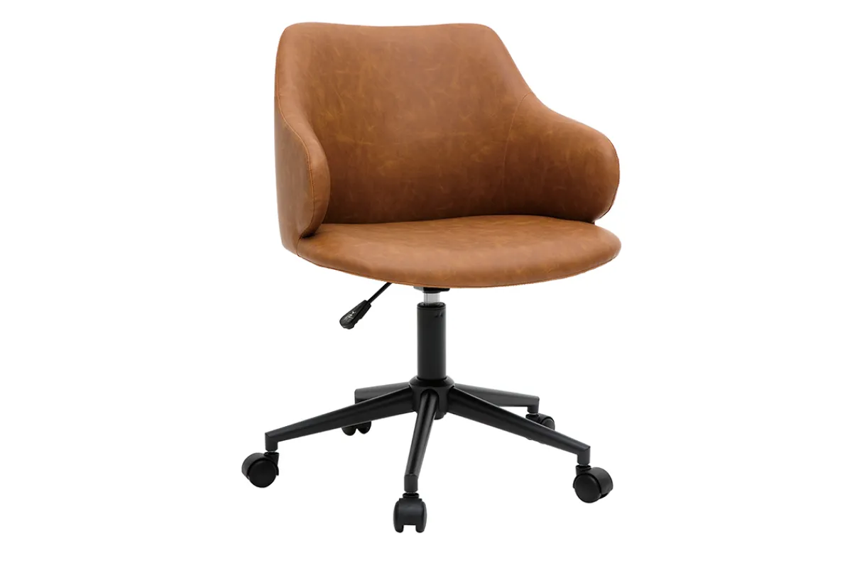 Miliboo Bürosessel modern Braun HEMMY* Bürostühle|Bürostuhl Zum Kleinen Preis