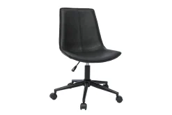 Miliboo Bürostuhl Polyurethan und Metall schwarz LISON* Bürostühle|Bürostuhl Zum Kleinen Preis