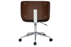Miliboo Bürostuhl schwarz mit dunklem Holz RUBBENS* Bürostühle|Bürostuhl Zum Kleinen Preis