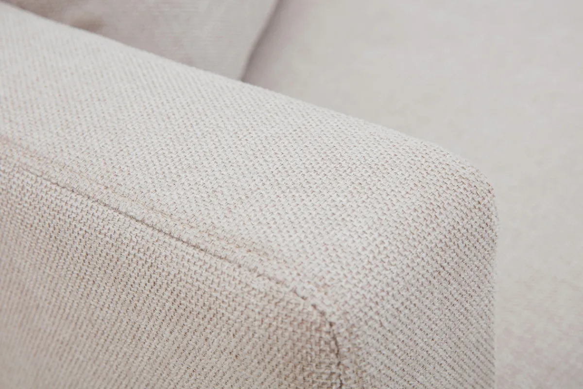 Miliboo Chaiselongue beiger Stoff mit Samteffekt L190 cm BERTILLE* Design-sofas