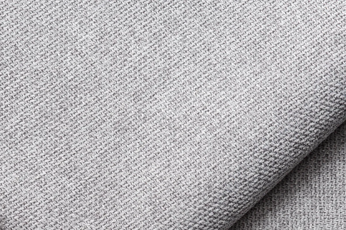 Miliboo Chaiselongue gerade in perlgrauem Bezug PLURIEL* Ecksofas