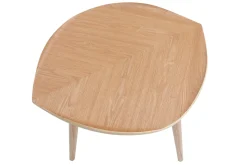 Miliboo Couchtisch aus Holz in Form eines Blattes L60 cm PHYLL* Couchtische|Beistelltische