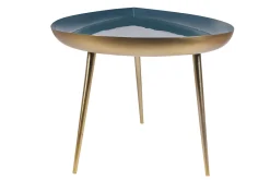 Miliboo Couchtisch blau lackierter Stahl DROP* Couchtische