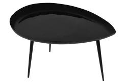Miliboo Couchtisch lackierter Stahl schwarz matt DROP* Couchtische