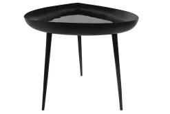 Miliboo Couchtisch lackierter Stahl schwarz matt DROP* Couchtische