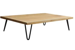 Miliboo Couchtisch Mangoholz Hairpin Tischbeine Metall Vibes* Couchtische