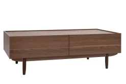Miliboo Couchtisch mit Schubladen aus dunklem Holz B120 cm SANAA* Couchtische
