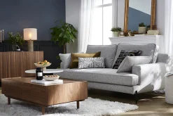Miliboo Couchtisch mit Schubladen aus dunklem Holz B120 cm SANAA* Couchtische
