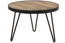Miliboo Couchtisch rund Industrie-Design 50 x 35 cm ATELIER* Couchtische|Beistelltische