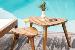 Miliboo Couchtische aus Massivholz (2er-Set) ELQUI* Gartentische