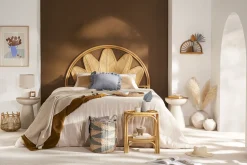 Miliboo Dekoratives Bettkopfteil aus Rattan B160 cm NALAH* Bett-kopfteile