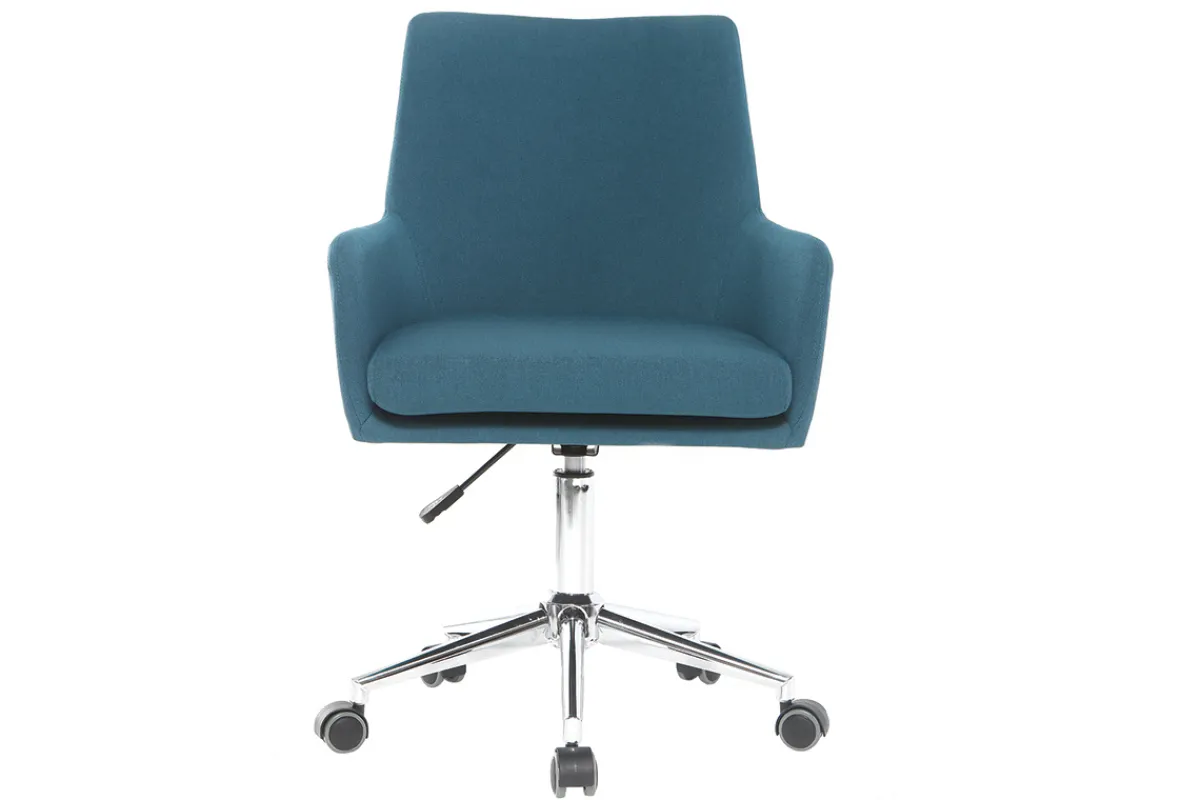 Miliboo Design Bürosessel Stoff Blaugrün SHANA* Bürostühle|Bürostuhl Zum Kleinen Preis