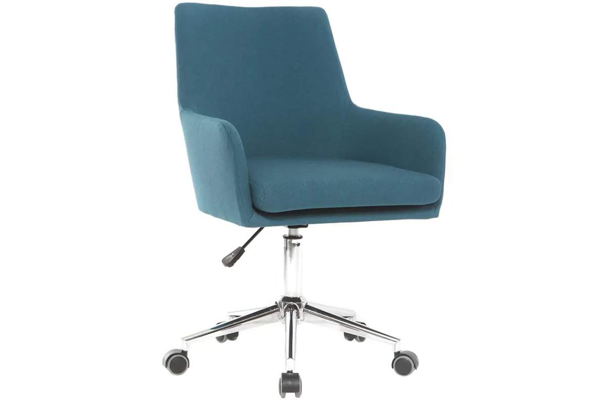 Miliboo Design Bürosessel Stoff Blaugrün SHANA* Bürostühle|Bürostuhl Zum Kleinen Preis