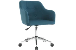 Miliboo Design Bürosessel Stoff Blaugrün BALTIK* Bürostühle|Bürostuhl Zum Kleinen Preis