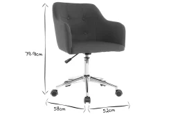 Miliboo Design Bürosessel Stoff Blaugrün BALTIK* Bürostühle|Bürostuhl Zum Kleinen Preis