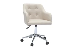 Miliboo Design Bürosessel Stoff Natur BALTIK* Bürostühle|Bürostuhl Zum Kleinen Preis