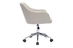 Miliboo Design Bürosessel Stoff Natur BALTIK* Bürostühle|Bürostuhl Zum Kleinen Preis