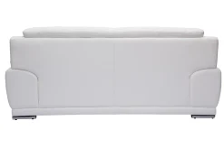 Miliboo Design- Ledersofa weiß drei Plätze Büffelleder TAMARA* Ledersofas