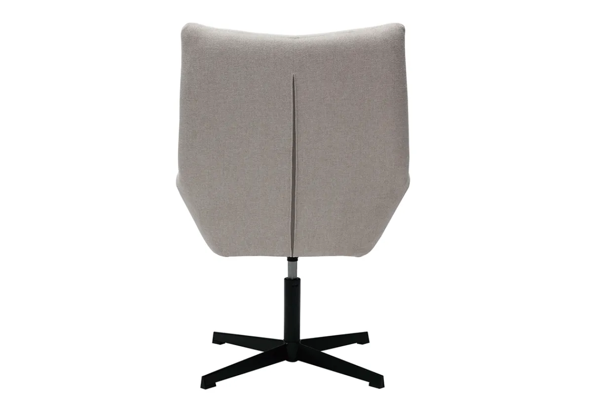 Miliboo Design Sessel im beigen strukturiertem Samtdesign drehbar KING* Design-sessel|Sessel