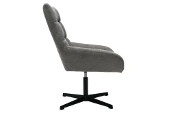 Miliboo Design Sessel im dunkelgrauen strukturiertem Samtdesign drehbar KING* Design-sessel|Sessel