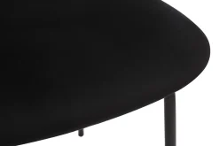 Miliboo Design Stühle aus schwarzem Samt, schwarzem Metall und Rattan-Geflecht (Set von 2) MIRANDA* Design-stühle