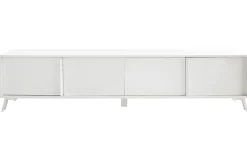 Miliboo Design TV-Möbel mit weißer Hochglanzoberfläche L205 cm NEMA* Tv-lowboards