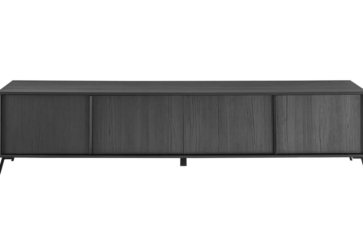 Miliboo Design TV-Möbel schwarz mit Holzoptik L205 cm NEMA* Tv-lowboards
