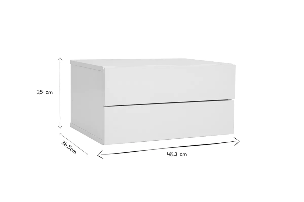 Miliboo Design-Ablagekasten Holz 2 Schubladen MAX* Design-schreibtische|Aufbewahrung Büro