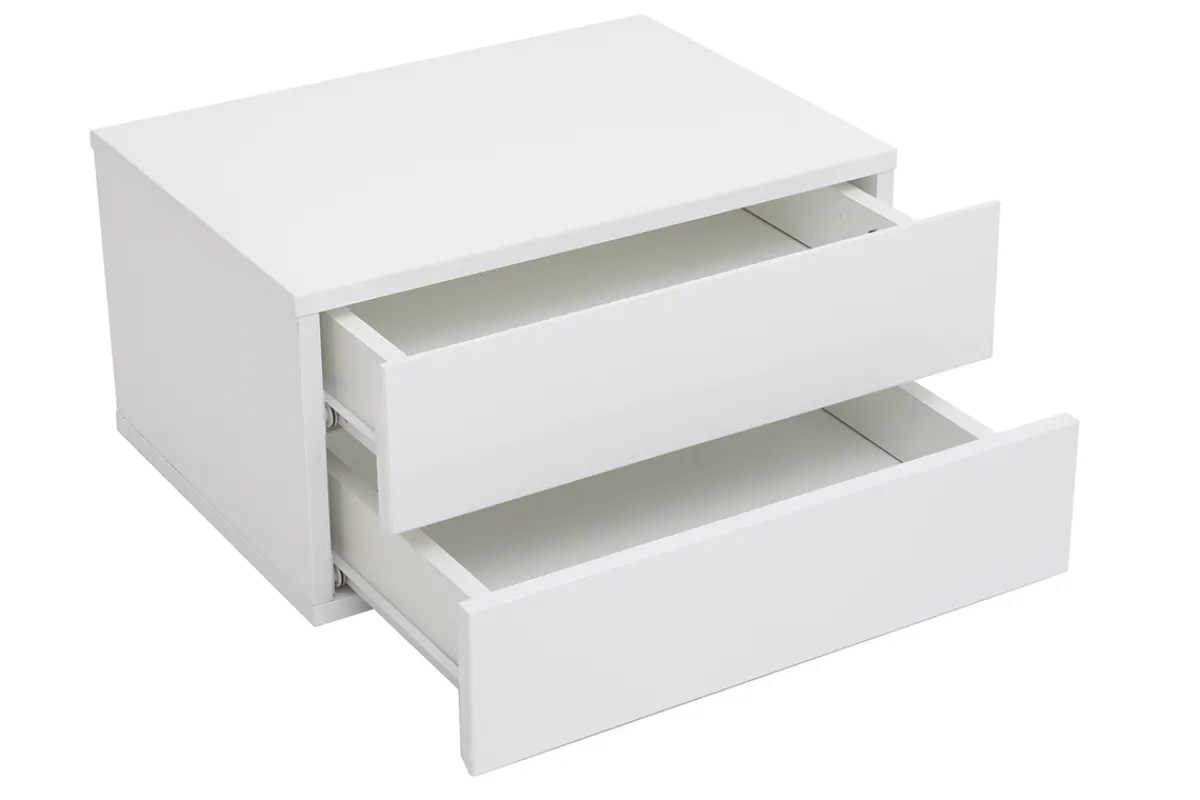 Miliboo Design-Ablagekasten Weiß 2 Schubladen MAX* Design-schreibtische|Aufbewahrung Büro