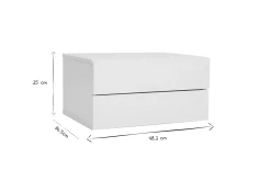 Miliboo Design-Ablagekasten Weiß 2 Schubladen MAX* Design-schreibtische|Aufbewahrung Büro