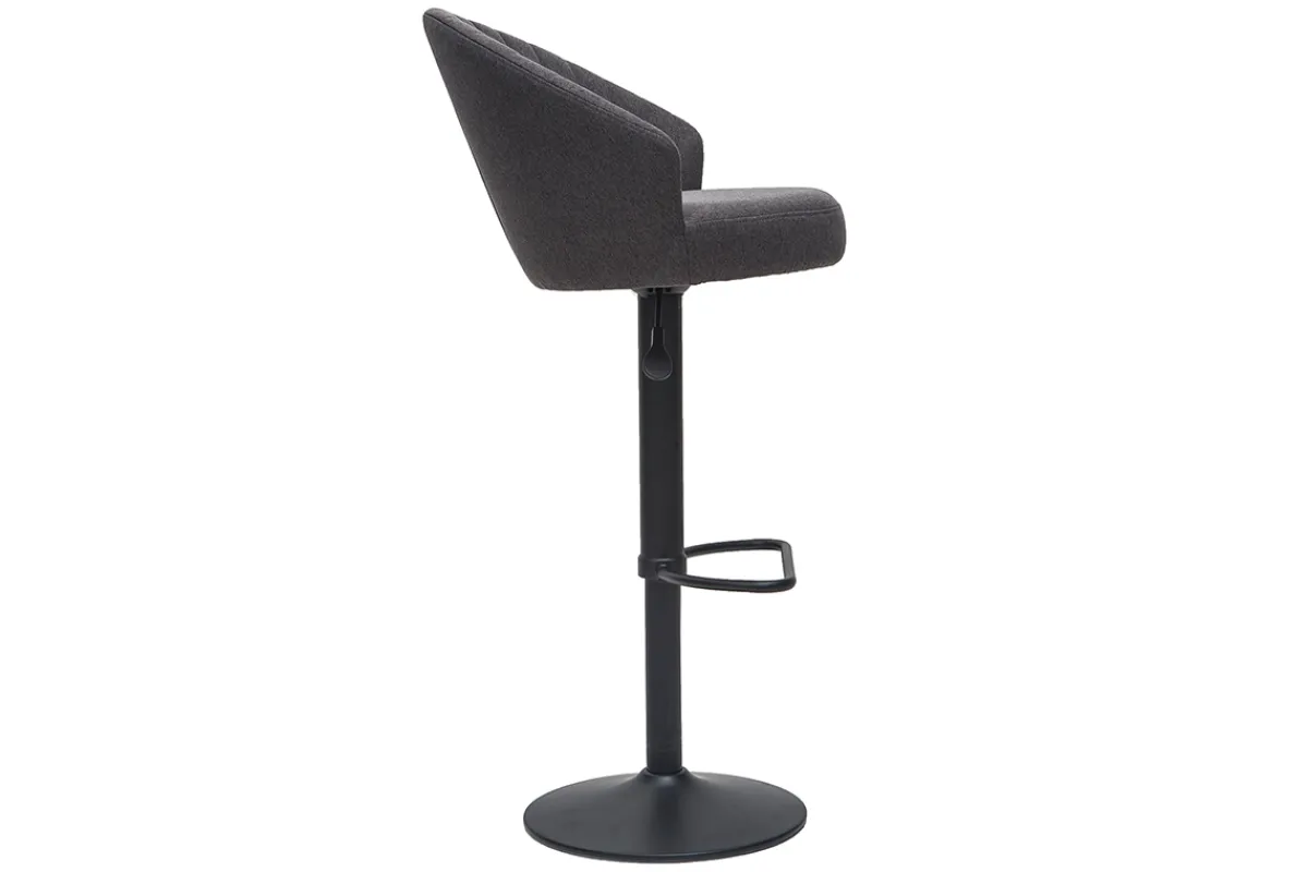 Miliboo Design-Barhocker aus grauem Stoff IZAAC* Barhocker