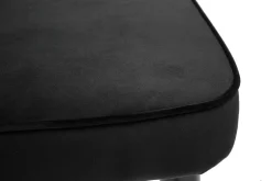 Miliboo Design-Barhocker aus schwarzem Samt und Metall H69 cm BELLEROSE* Barhocker