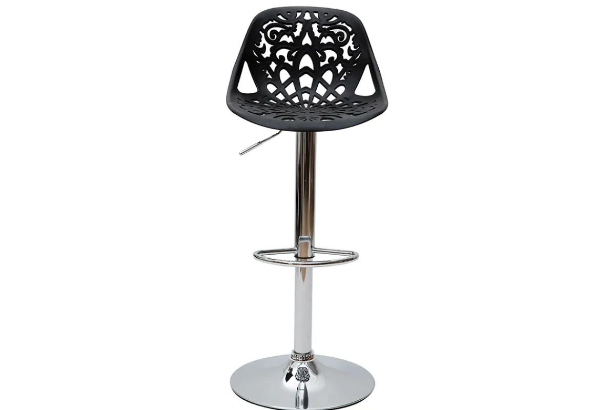 Miliboo Design-Barhocker Barock Schwarz 2er Set BAROCCA.* Barhocker